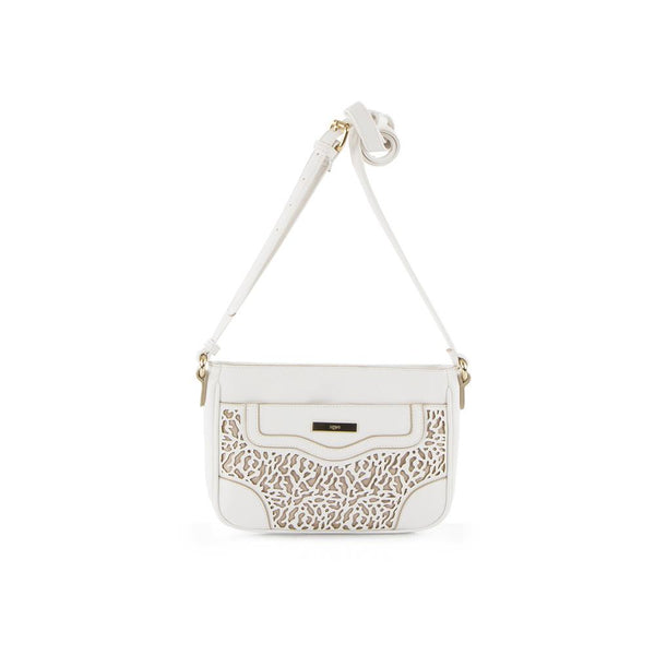 True Blue Laser Crossbody - White