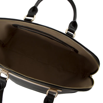 La Mode Dome Satchel - Black