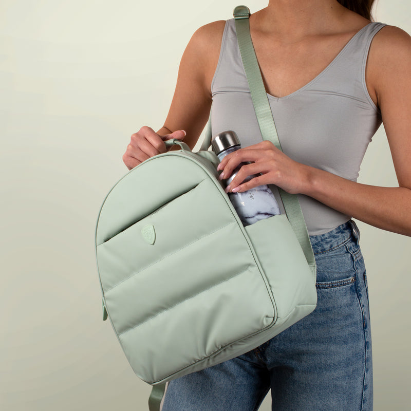 The Puffer Backpack - Ivory