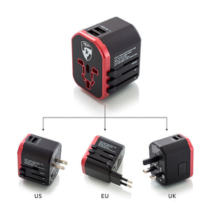Adaptateur de voyage tout-en-un - ELITE® avec USB