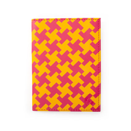 Basketweave Passport Holder