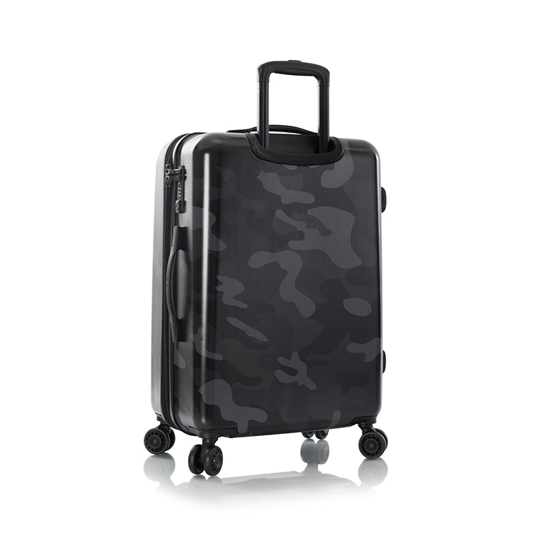 Fashion Spinner 26" Luggage - Black Camo Back View