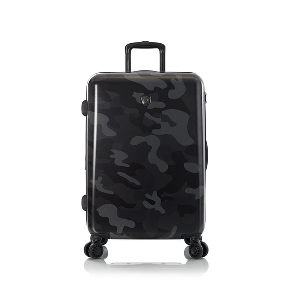 Fashion Spinner 26" Luggage - Black Camo Front View