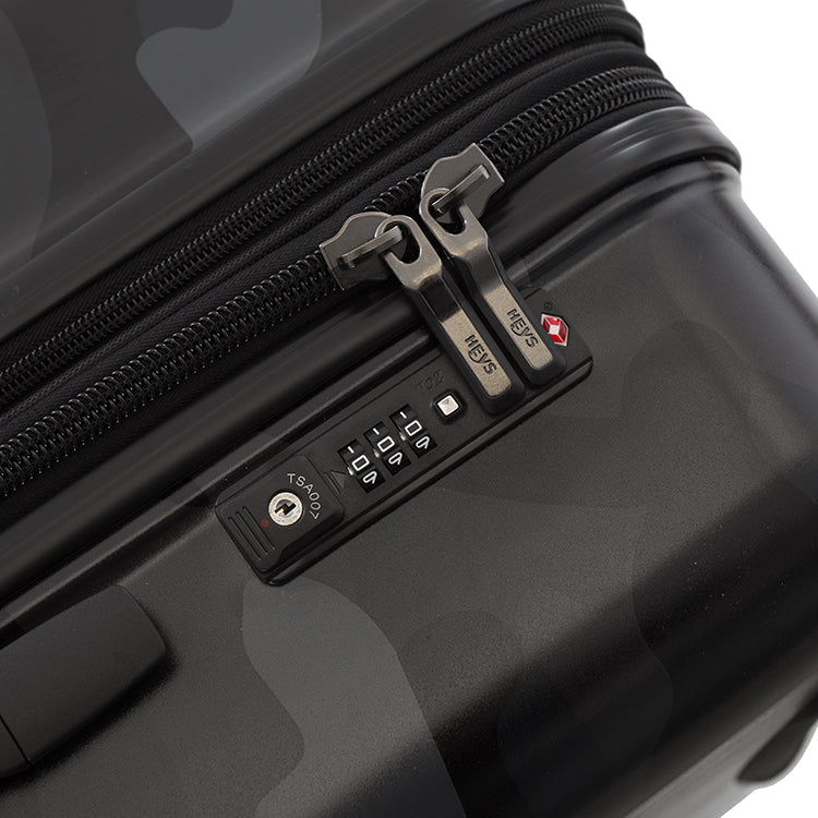 Black Camo 30" Fashion Luggage Zipper Lock
