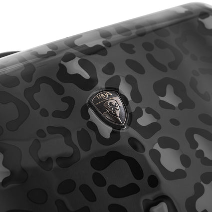 Black Leopard Fashion 30" Luggage Logo