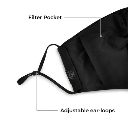Reusable Face Masks - Leopard and Black