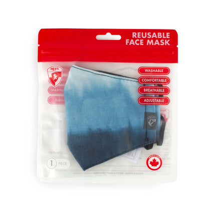 Reusable Face Masks - Blue Tie-Dye 2 Pack