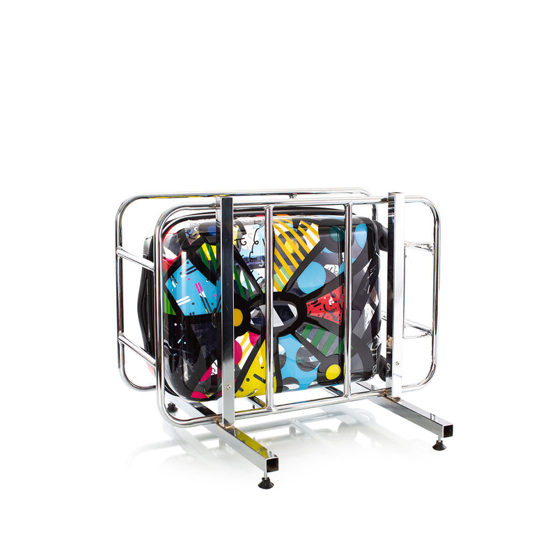 Britto - Butterfly Transparent 3 Piece Luggage Set inside container | Luggage Sets