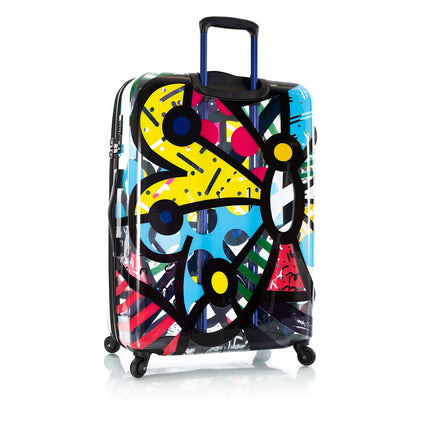 Britto - Butterfly Transparent 3 Piece Luggage Set back |  Luggage Sets