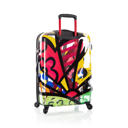 Britto Transparent 26" Luggage - A New Day Back View