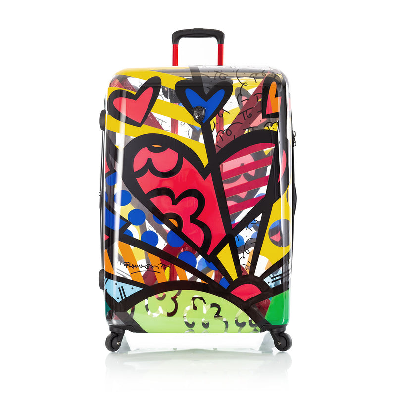 Britto - A New Day Transparent 3 Piece Luggage Set front | 3 Piece Luggage Sets