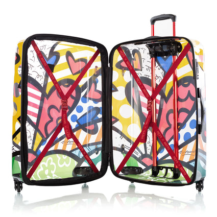 Britto - A New Day Transparent 30" open | Lightweight Luggage