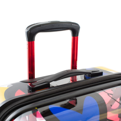 Britto - A New Day Transparent 3 Piece Luggage Set handle | 3 Piece Luggage Sets
