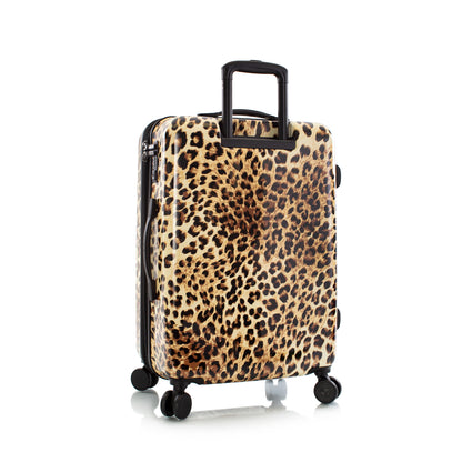 Black Leopard Fashion 3 Piece Luggage Set Back