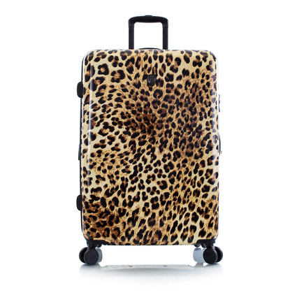 Brown Leopard Fashion 30" Luggage Front View