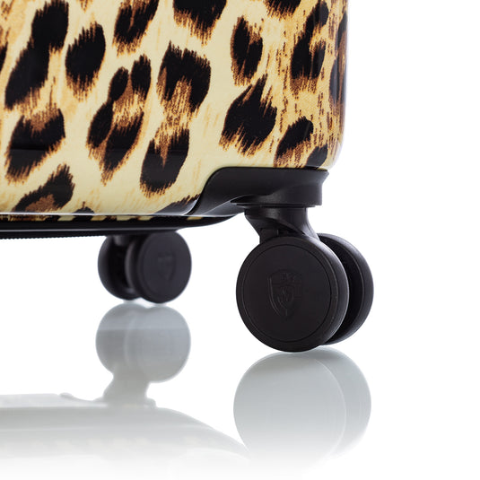 Black Leopard Fashion 3 Piece Luggage Set Wheel