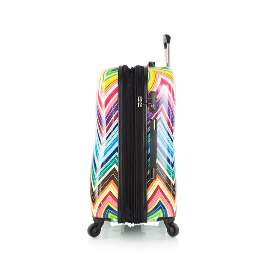 Colour Herringbone 2G 26" Fashion Spinner Luggage sideview | Spinner Luggage