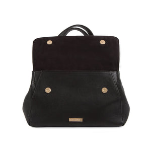 Sac à main à double rabat La Mode – Noir/Gris