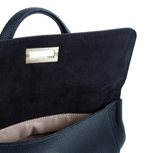 Sac bandoulière La Mode Dual-Flap - Marine/Gris