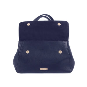 Sac bandoulière La Mode Dual-Flap - Marine/Gris