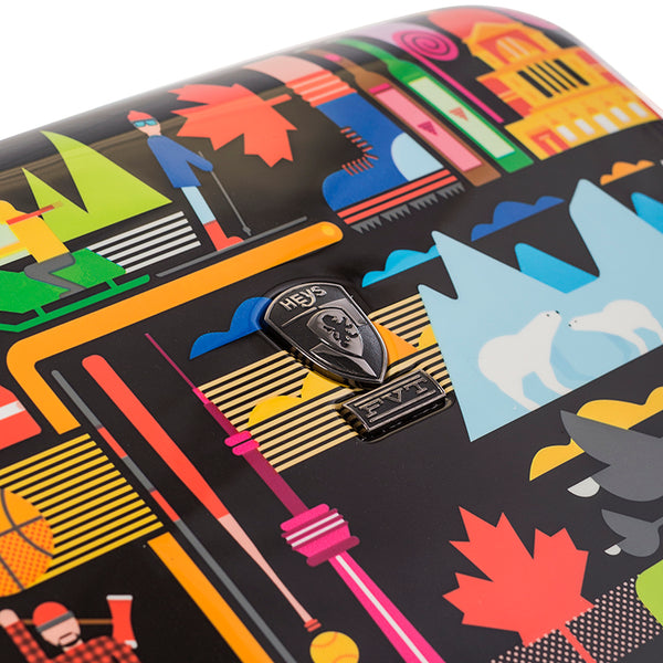 Fernando by Heys - FVT - Canada Black Luggage Set Logo