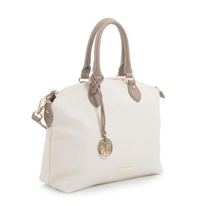 Sac souple Spring Bliss Color Block avec breloque – Os/Taupe