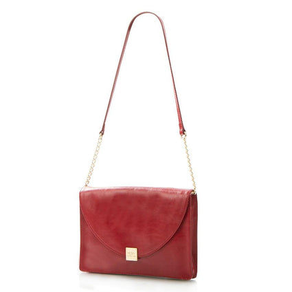 Jewels of Serendib Envelope Shoulder Bag - Ruby