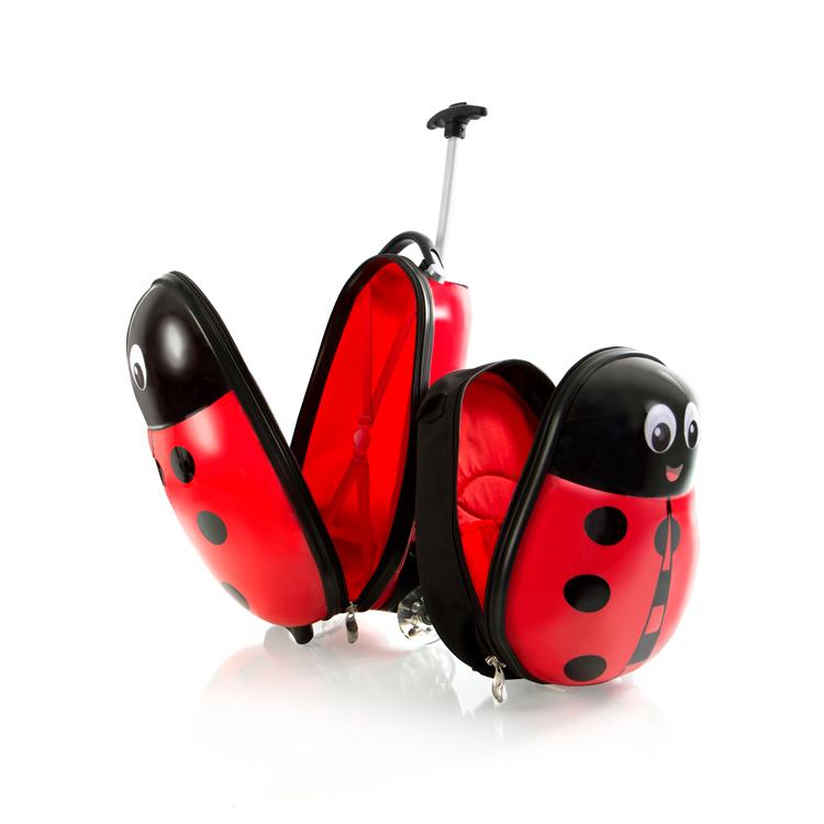Travel Tots Coccinelle - Ensemble de bagages et de sac à dos pour enfants