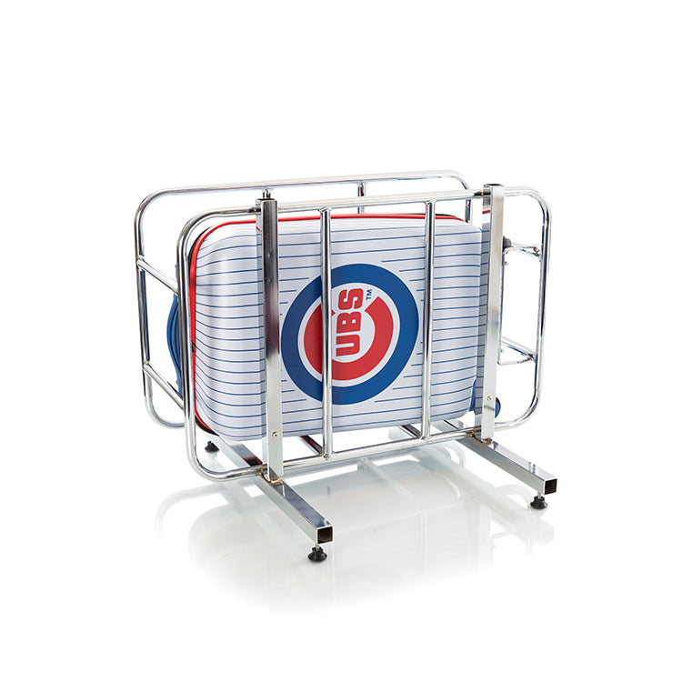 Cubs cooler on store wheels