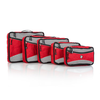 Ecotex 5 pc Packing Cube Set™ with Front Zippered Pocket