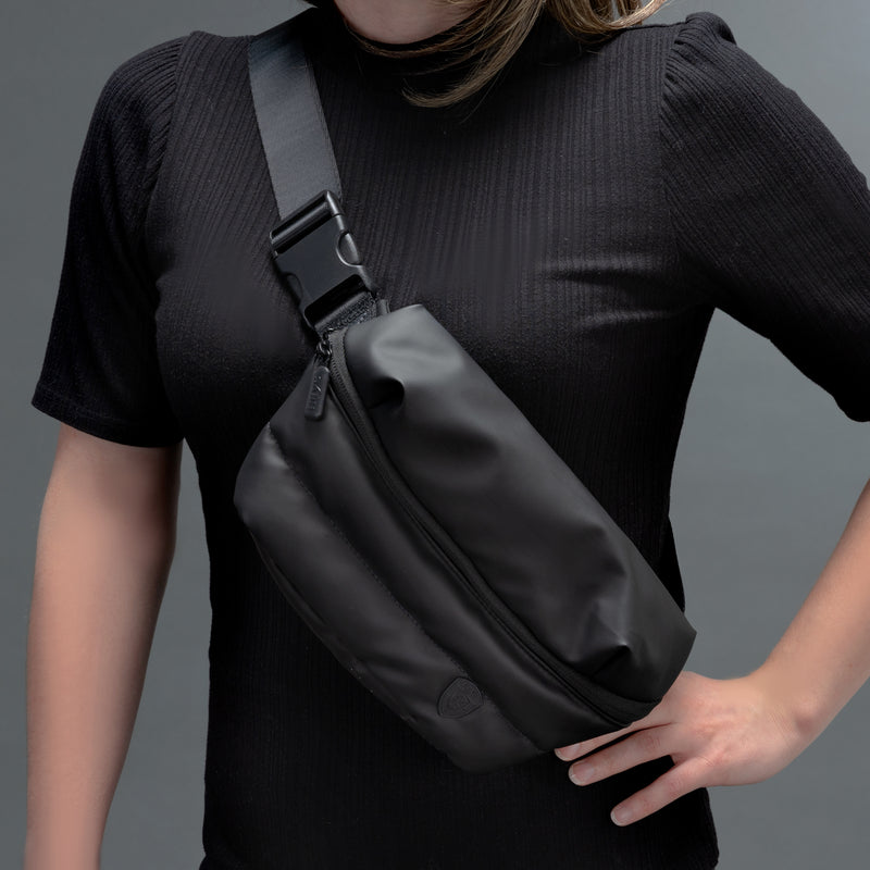 The Puffer Mini Waist Bag - Black – Heys