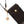 Pochette pour téléphone en nylon uni Signature – Noir