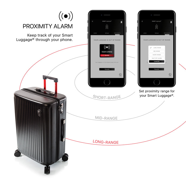 Smart 3 Piece  Luggage Set - Airline Approved Proximity Alarm