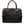 Grand sac bandoulière Soho Classic en cuir grainé/verni – Noir