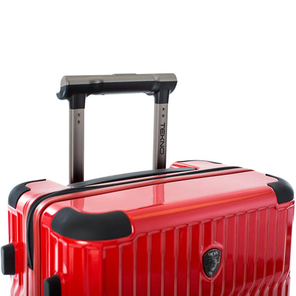 Tekno Red 21" Carry-On Luggage handle | Tech Luggage