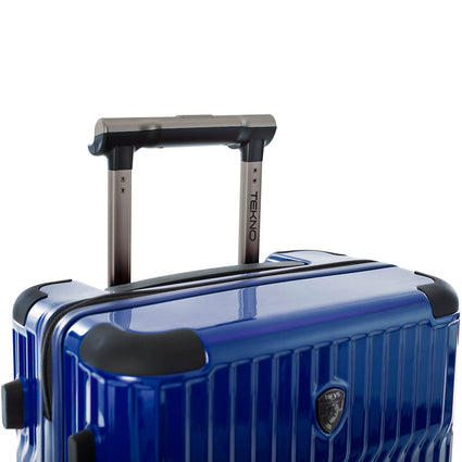 Tekno Blue 21" Carry On Luggage handle | Tech Traveler Luggage