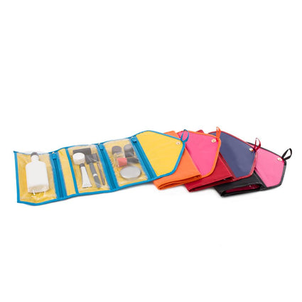 HEYS HiLite Travel Cosmetic/Jewellery Case - Blk/Fuchsia NEW!