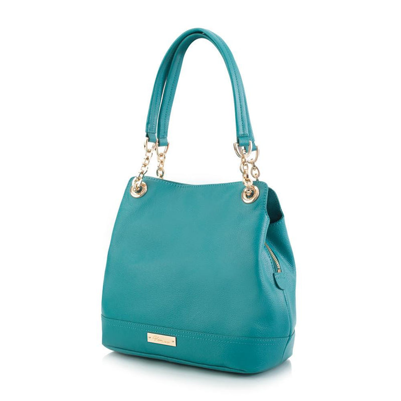 Maui Bay Shoulder Bag w. Partial Chain Handle - Turquoise – Heys