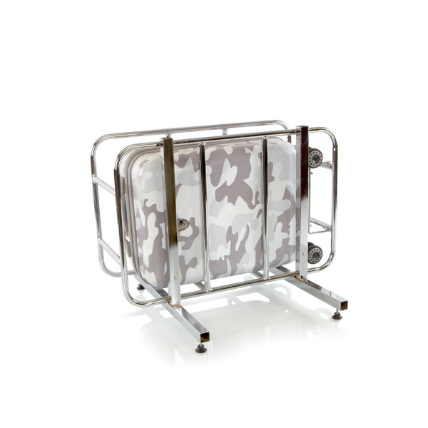 White Camo 21" Fashion Spinner® Carry-on Caged