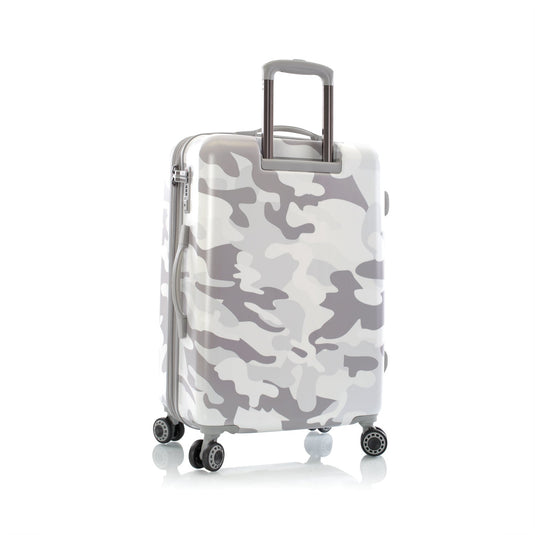 White Camo 26" Fashion Spinner Luggage Back