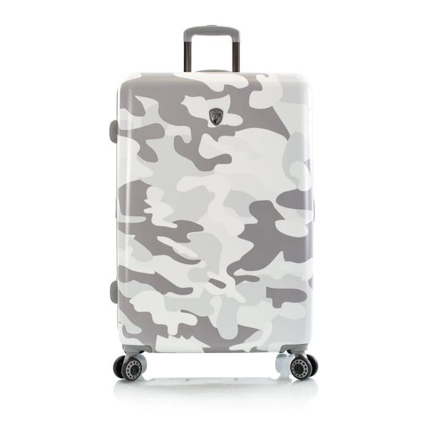 White Camo Fashion 30" Luggage Front