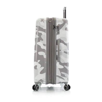 White Camo Fashion 30" Luggage Side