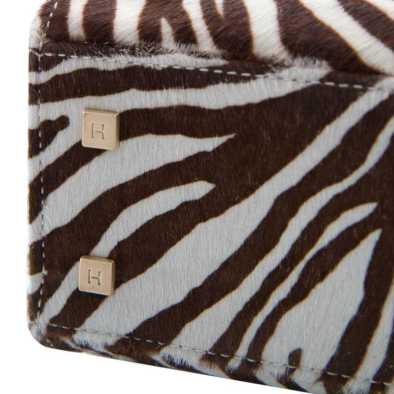 Yorkville Zebra Small Arm Bag - White/Brown Zebra